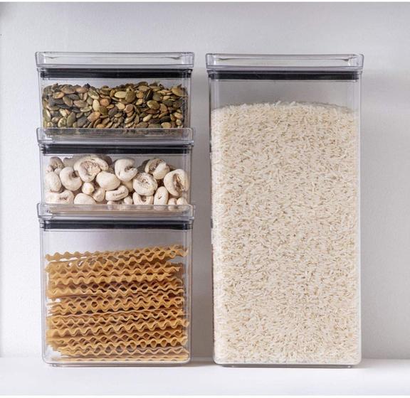 Imagem de Kit 5 Potes Herméticos Retangulares Porta Alimentos Mantimentos - Paramount