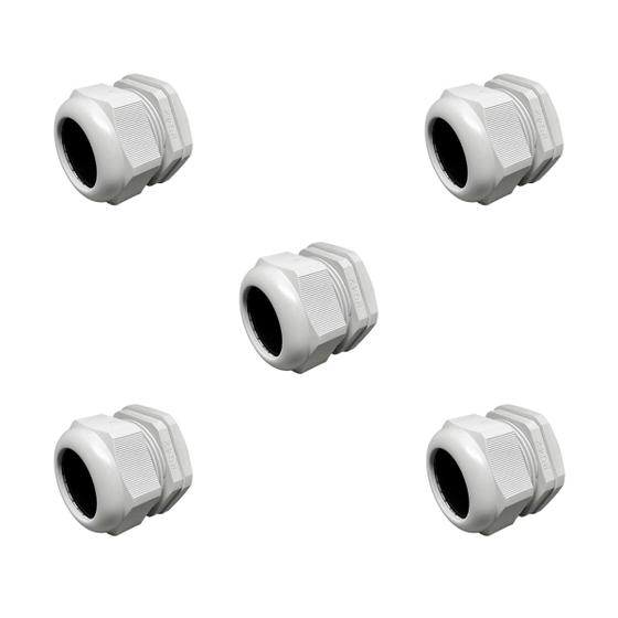 Imagem de Kit 5 Prensa Cabo PVC Conector BSP Com Anel Vedação 1.1/4 Polegada