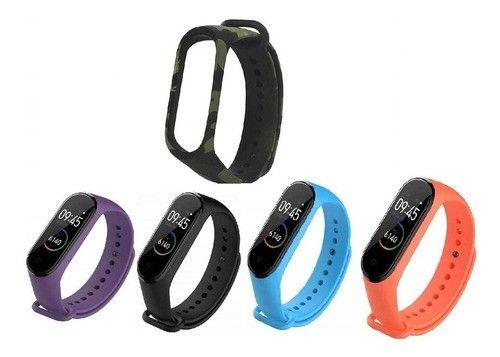 Imagem de Kit 5 Pulseiras 2 cores Nsmart store compatíveis com Mi Band 3/4