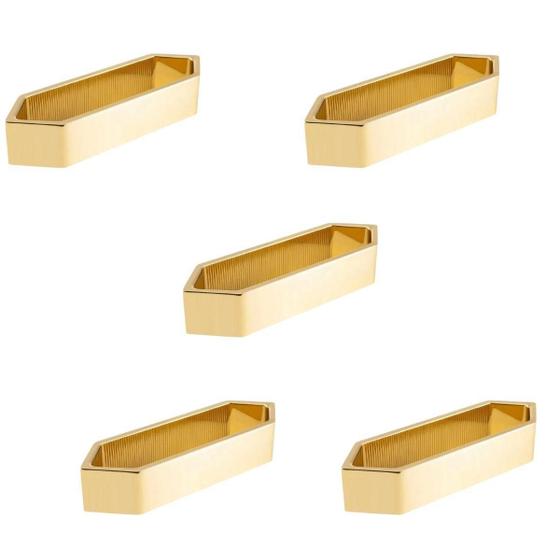 Imagem de Kit 5 Puxador Moveis Elemento M 48Mm Gold Dourado Brilhante