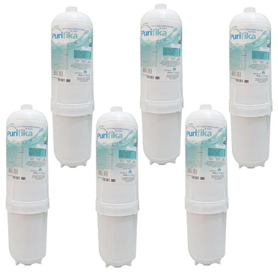 Imagem de Kit 5 Refil Filtro Purificador Água Soft Everest Baby Plus