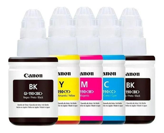 Imagem de Kit 5 Refil Tinta CN Original G3110 G4100 G3100 G-190 - EPS