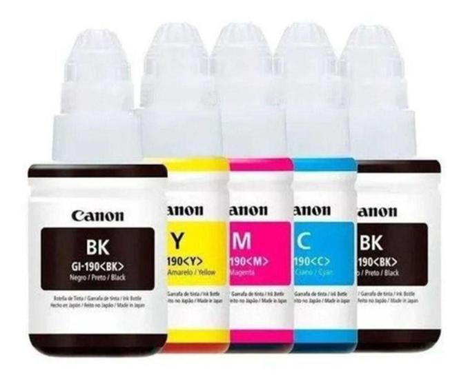 Imagem de Kit 5 Refil Tinta CN Original G3110 G4100 G3100 G-190 - EPS