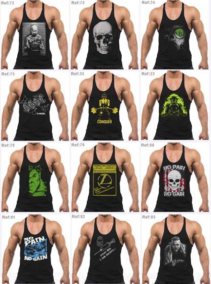 Kit 5 Regatas Cavada Masculina Academia Musculação Fitness Menor preço em Kit 5 Regatas Cavada Masculina Academia Musculação Fitness