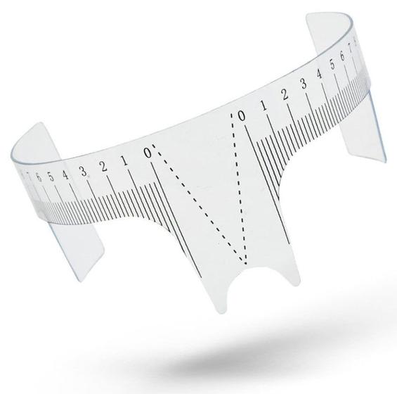 Imagem de Kit 5 Réguas Design Sobrancelhas Profissional Marcação