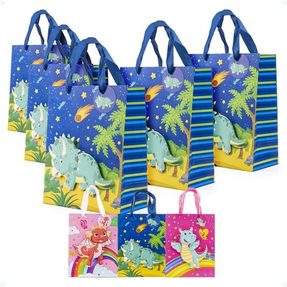 Imagem de Kit 5 Sacolas De Papel 18x23 Lembrancinha Embalagem Presente