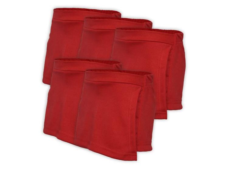 Imagem de Kit 5 Short Saia Infantil Helanca Vermelho