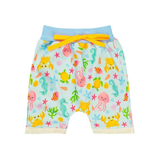 Imagem de Kit 5 Shorts Bermudas Infantis Meninas Moletom Careca Verão