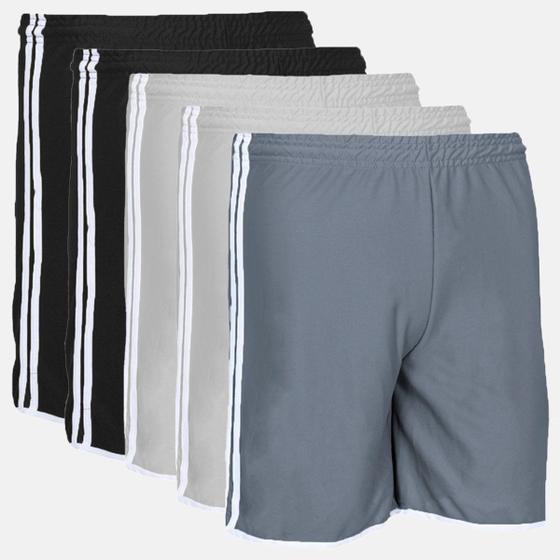 Imagem de Kit 5 Shorts Masculino Esporte Sport Futebol Fitness Calção