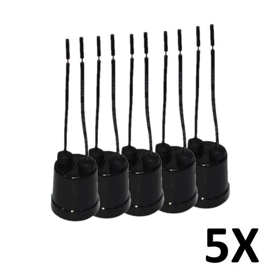 Imagem de Kit 5 Soquete Bocal com Rabicho Lâmpada E27