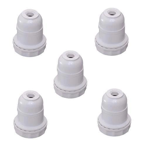 Imagem de Kit 5 Soquete/Bocal Pendente Abajur Branco E27 250V Decorlux