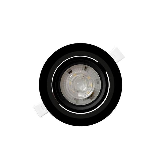 Imagem de Kit 5 Spot Embutir Redondo Alltop LED MR16 5W 38º Preto