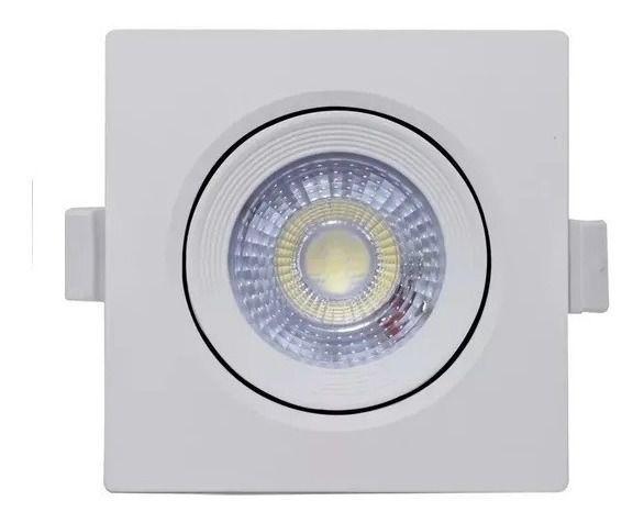 Imagem de Kit 5 Spot Led Embut 5w Direcionável Quad Branco Frio Avant