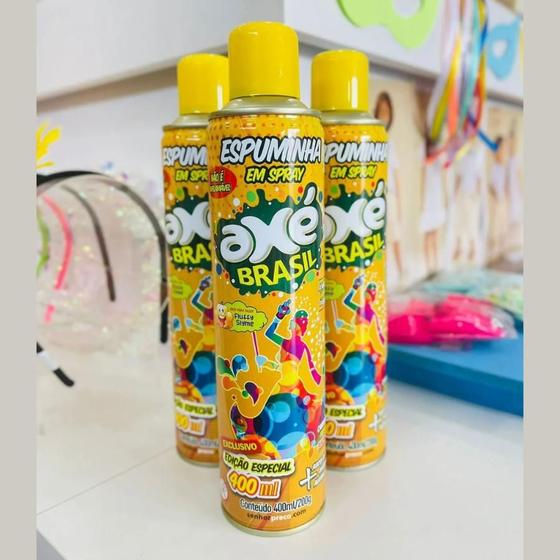 Imagem de kit 5 Spray Espuma Neve Artificial de Festa Carnaval Espuminha Axé Brasil 500ml