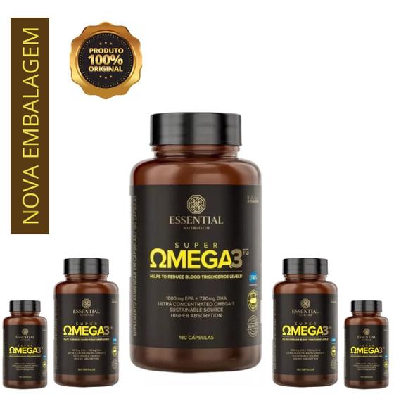 Imagem de kit 5 Super Omega 3Tg Ultra concentrado 180 Capsulas 1000Mg - Original