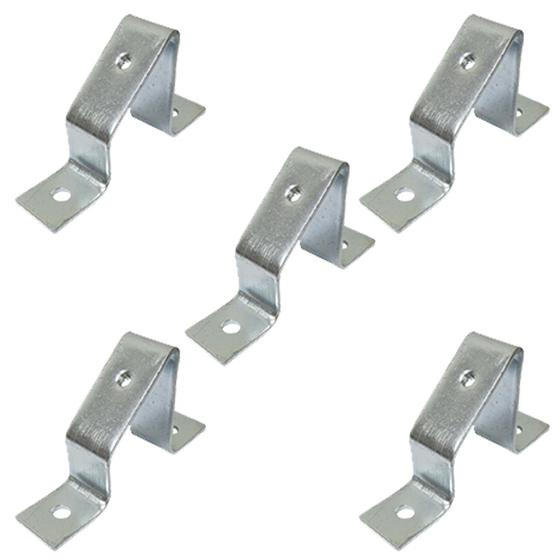 Imagem de Kit 5 suporte p/trilho din 45 inclinado sibratec
