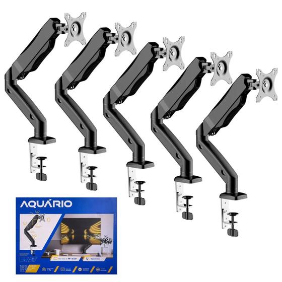 Imagem de Kit 5 suportes articulados com pistao a gas para monitor 14" a 32" sim-2000