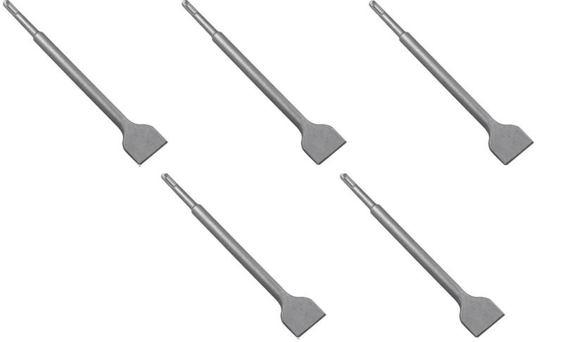 Imagem de Kit 5 Talhadeiras Larga Com Encaixe Sds Plus 14*40*250mm