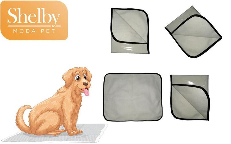 Kit 5 tapetes Higiênico Lavável G, tamanho 100 x 90 cm Menor preço em Kit 5 tapetes Higiênico Lavável G, tamanho 100 x 90 cm