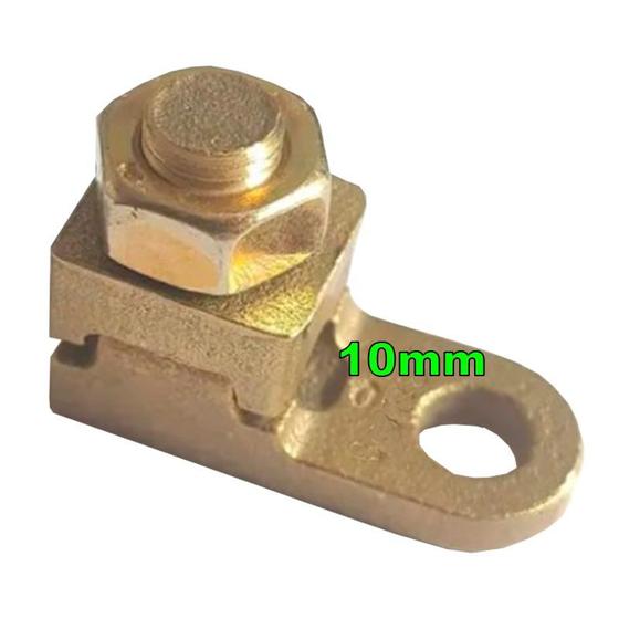 Imagem de Kit 5 Terminal Pressão Reforçado Sapata Botinha p/ Cabo 10mm