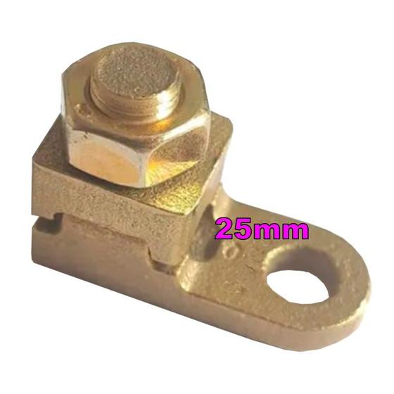 Imagem de Kit 5 Terminal Pressão Reforçado Sapata Botinha p/ Cabo 25mm