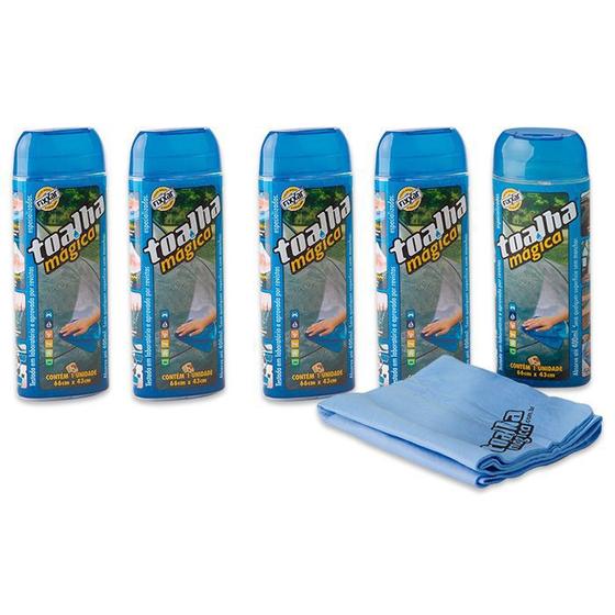Kit 5 Toalha Mágica Multiuso Fixxar 66x43 cm Limpa e Seca Menor preço em Kit 5 Toalha Mágica Multiuso Fixxar 66x43 cm Limpa e Seca