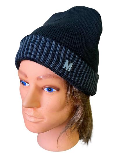 Imagem de Kit 5 Toucas De Frio Gorro Inverno Preta Adulto Forrada