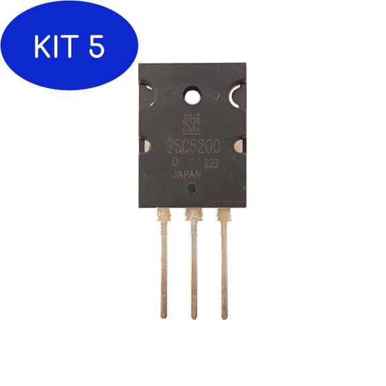 Kit 5 Transistor 2Sc5200 2Sc 5200 C5200 - 1 Peça - Sanken