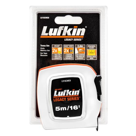 Imagem de Kit 5 Trena Com Trava 5 Metros Legacy Series L916cmeb Lufkin