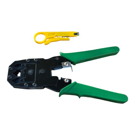 Imagem de Kit 5 un - Alicate De Crimpar Rj45/rj11 Com Decapador