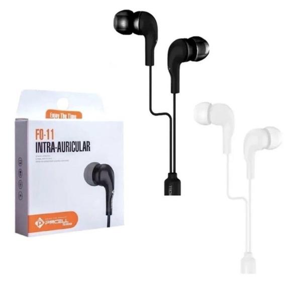 Imagem de Kit 5 UN Fone de ouvido Intra Auricular com Microfone Slim FO-11