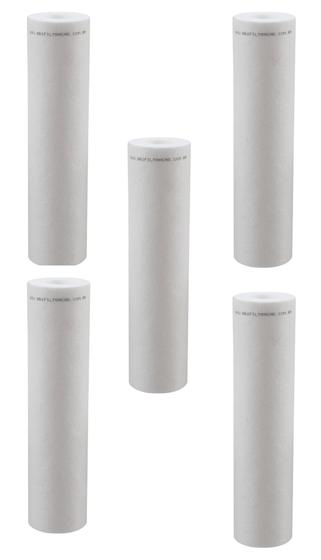 Imagem de KIT 5 UN Refil BBI Polipropileno Pp10 9 3/4 1.000L/H 5 micra Compativel  POE Acquabios. Equation