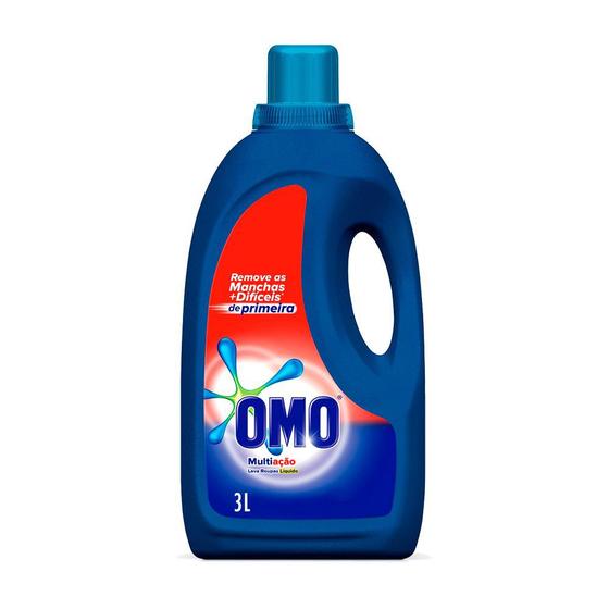 Kit 5 Und Detergente Líquido Omo Multiação 3l Menor preço em Kit 5 Und Detergente Líquido Omo Multiação 3l
