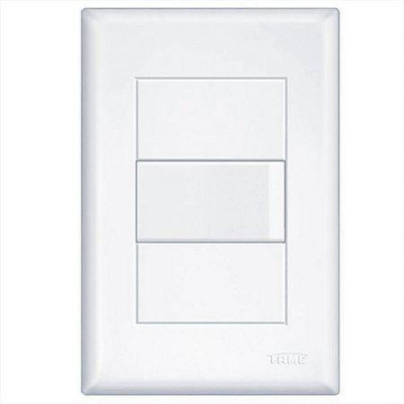 Imagem de Kit 5 Unid. Conjunto 4x2 Interruptor 1 Tecla Simples Modular Evidence - Fame