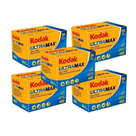 Imagem de Kit 5 Unidades - Filme Kodak Ultramax Iso 400 36 Poses