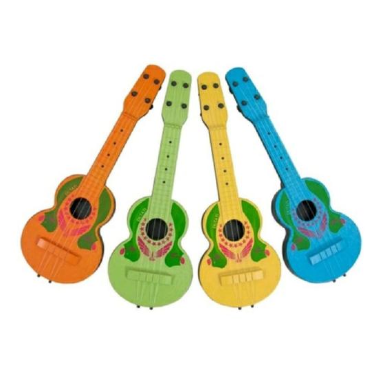 Imagem de Kit 5 Unidades Violão Infantil De Plástico 4 Cordas