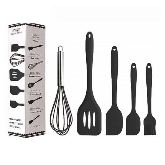 Imagem de Kit 5 Utensilios de Cozinha Silicone 5 peças