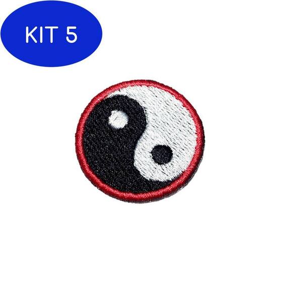 Kyang Patch Kit 5 Wing Chun Kung Fu Yin Yang Patch Bordado Para Faixa Kimono - Br44 ...