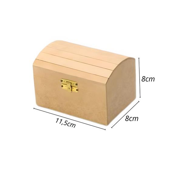 Kit 50 Bauzinho Em Mdf Com Dobradiça Lembrancinha Decoração Mini Baú N1