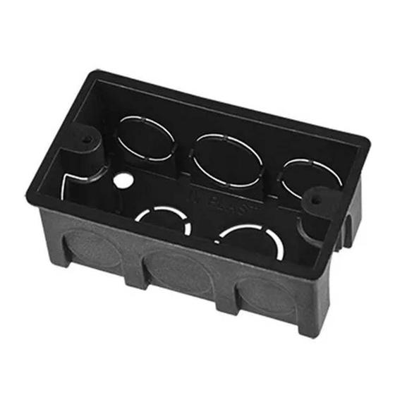 Kit 50 Caixinha De Luz 4x2 Plastica Preto P/interruptor Ou Tomada Menor preço em Kit 50 Caixinha De Luz 4x2 Plastica Preto P/interruptor Ou Tomada