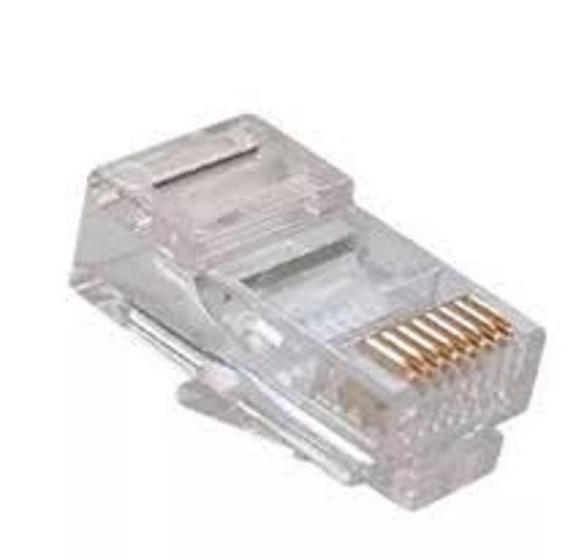 Imagem de Kit 50 Conector Rj45 Cat6