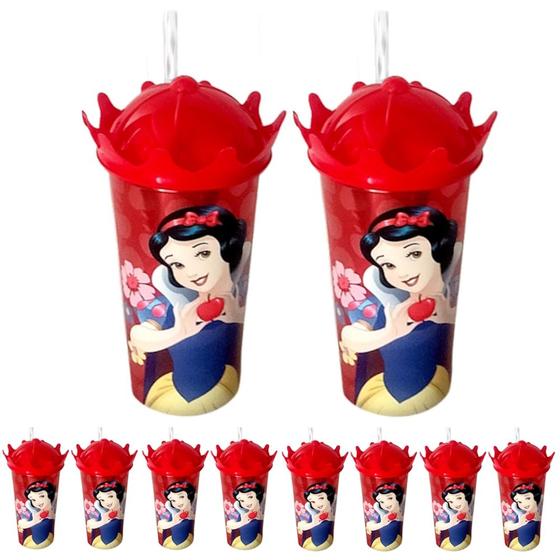 Imagem de Kit 50 Copos Branca de Neve p/ Festa Decoração e Lembranças