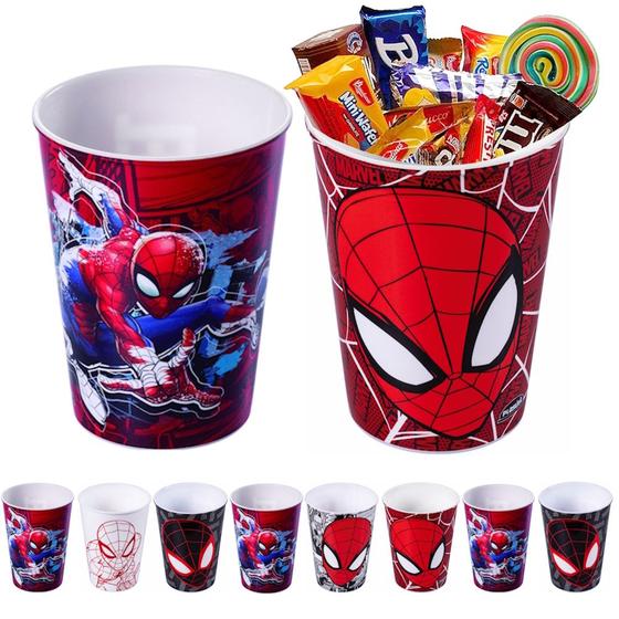 Imagem de Kit 50 Copos Plasútil 320ml Decoração de Festas Infantil Estampa do Homem Aranha