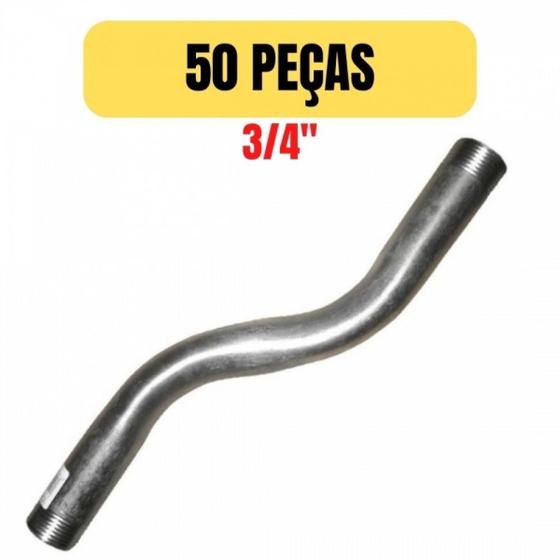 Kit 50 curva galvanizada para eletroduto em s 3/4 - GFC Imagem de Kit 50 curva galvanizada para eletroduto em s 3/4