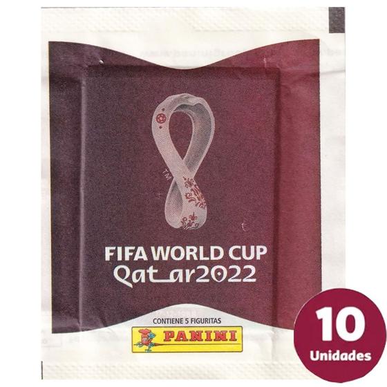 Imagem de Kit 50 Figurinhas Copa do Mundo Qatar 2022 Em 10 Envelopes