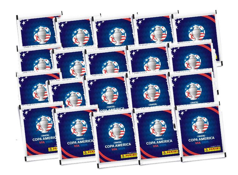 Imagem de Kit 50 Figurinhas Da Copa América Usa 2024 São 10 Envelopes