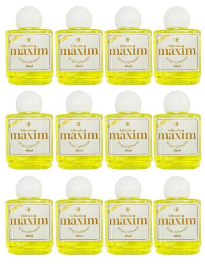 Imagem de Kit 50 Limpa Chapeados Maxim 40ml Amarelo Original Liquido Folheado Banhados Ouro Prata Semijóias