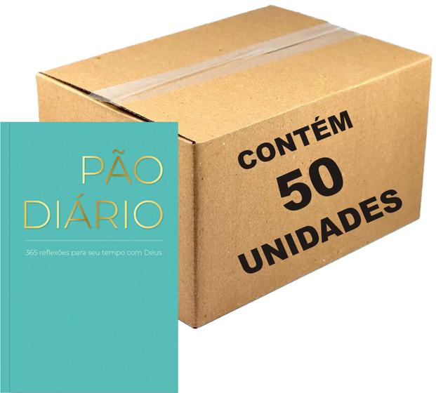 Imagem de Kit 50 Livros Pão Diário Vol. 28 - Devocional Ano 2025 Capa Tiffany