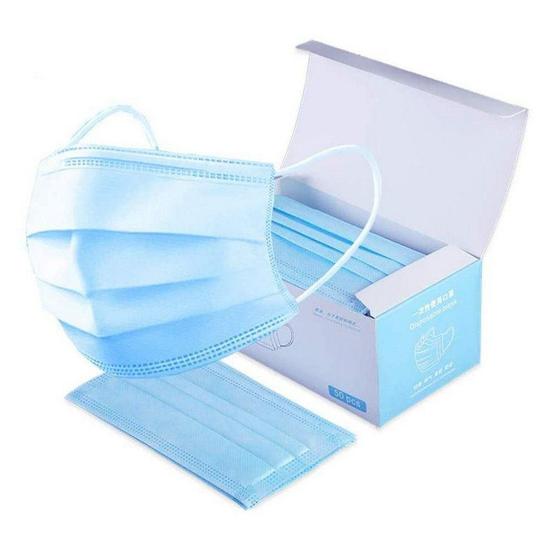 Kit 50 Máscara Descartável Tripla Camada Com filtro e Clip Nasal com Anvisa Menor preço em Kit 50 Máscara Descartável Tripla Camada Com filtro e Clip Nasal com Anvisa