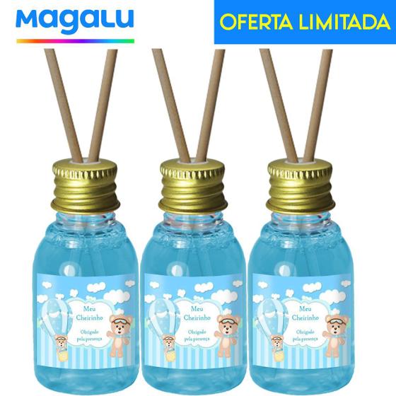 Kit 50 Mini Aromatizadores Cheirinho de Bebê (Azul) - Arte Fixa Balão - Fita Azul Claro Menor preço em Kit 50 Mini Aromatizadores Cheirinho de Bebê (Azul) - Arte Fixa Balão - Fita Azul Claro